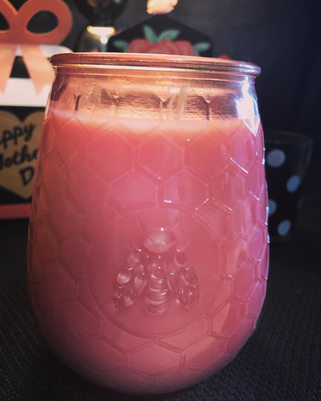 Wild Honeysuckle Raspberry Soywax Candle 22oz