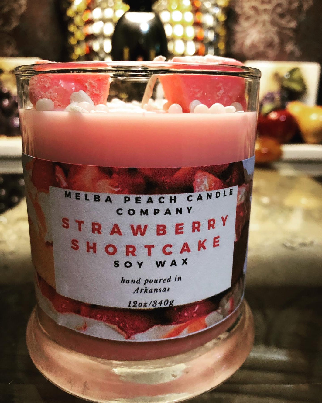 Strawberry shortcake Soywax Candle 12oz