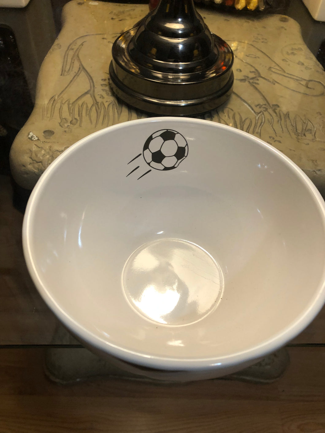 Soccer Ceramic Bowl 6”