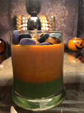 Load image into Gallery viewer, Spooky Loops Soywax Candle 12oz (Orange/Green)
