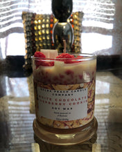 Load image into Gallery viewer, White chocolate raspberry cookie candle 12oz
