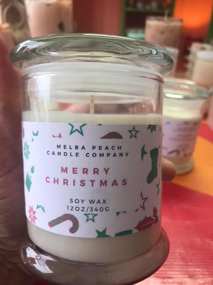 Merry Christmas Soywax Candle 12oz